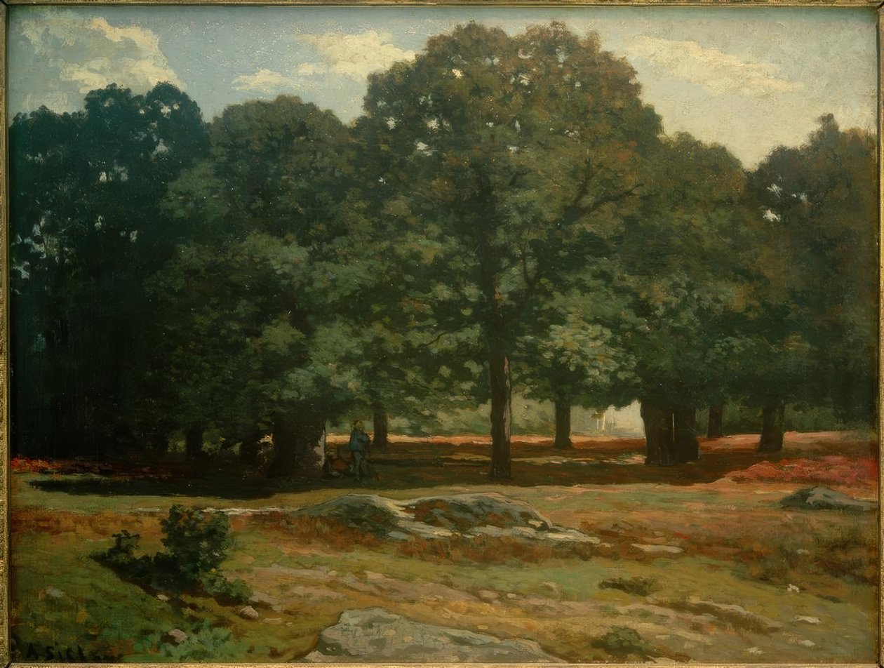 Allée des Châtaigniers vid Celle Saint-Cloud av Alfred Sisley