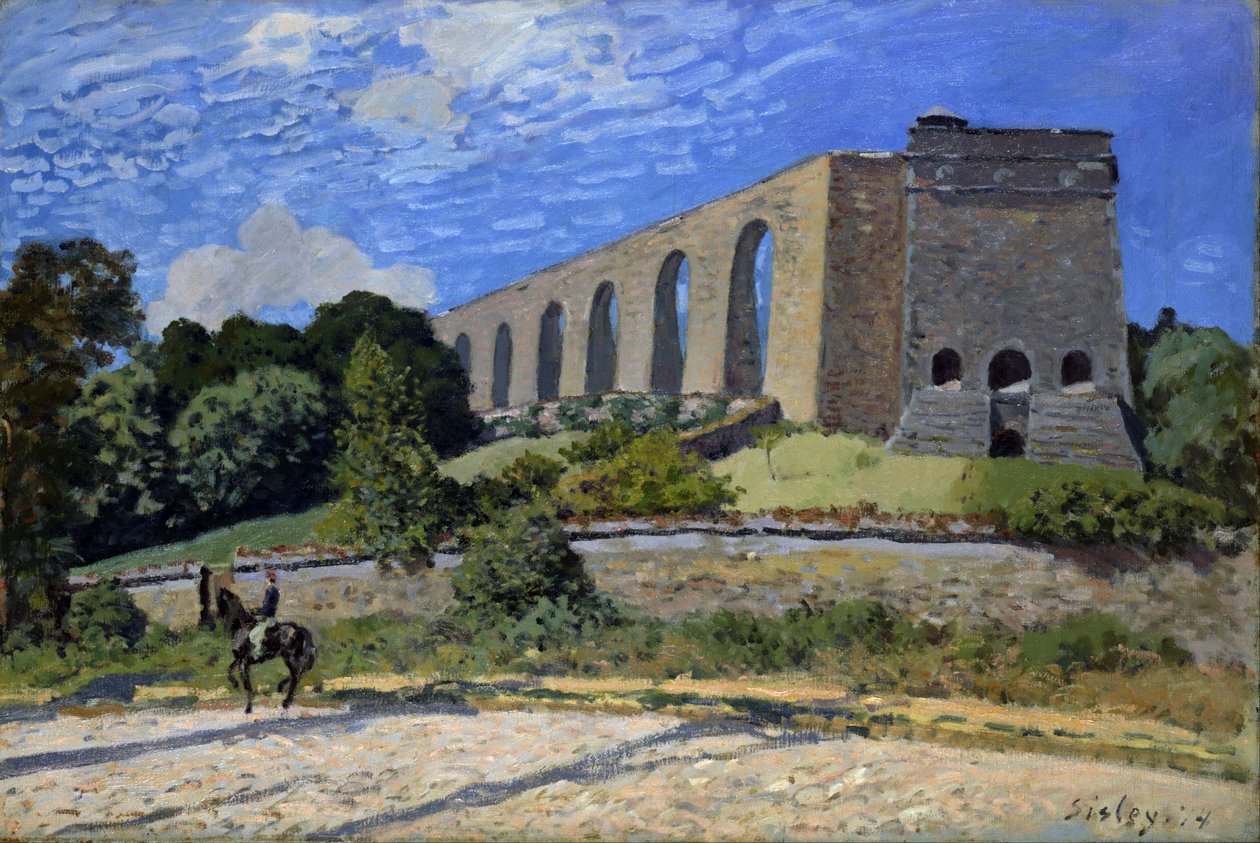 Akvedukt vid Marly av Alfred Sisley