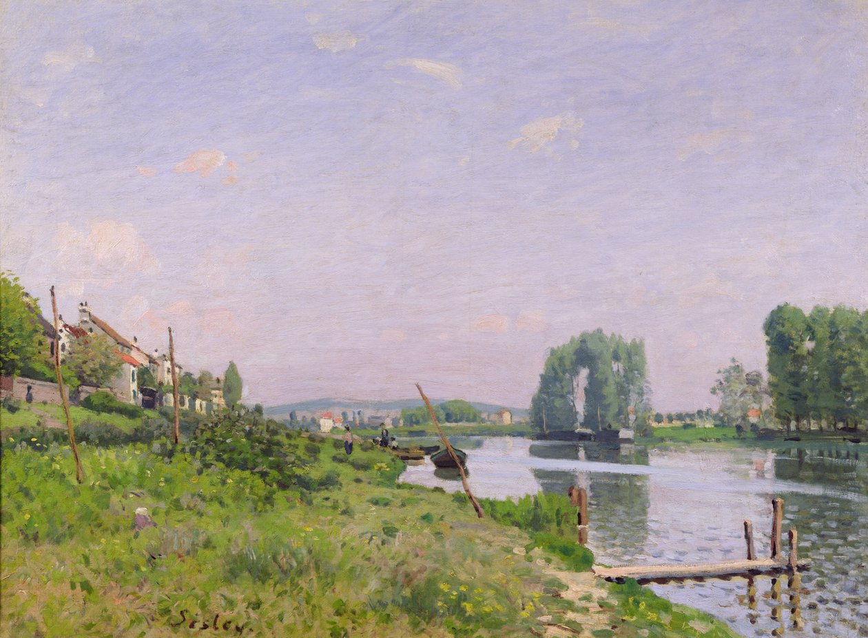 Ile Saint-Denis, 1872 swed av Alfred Sisley