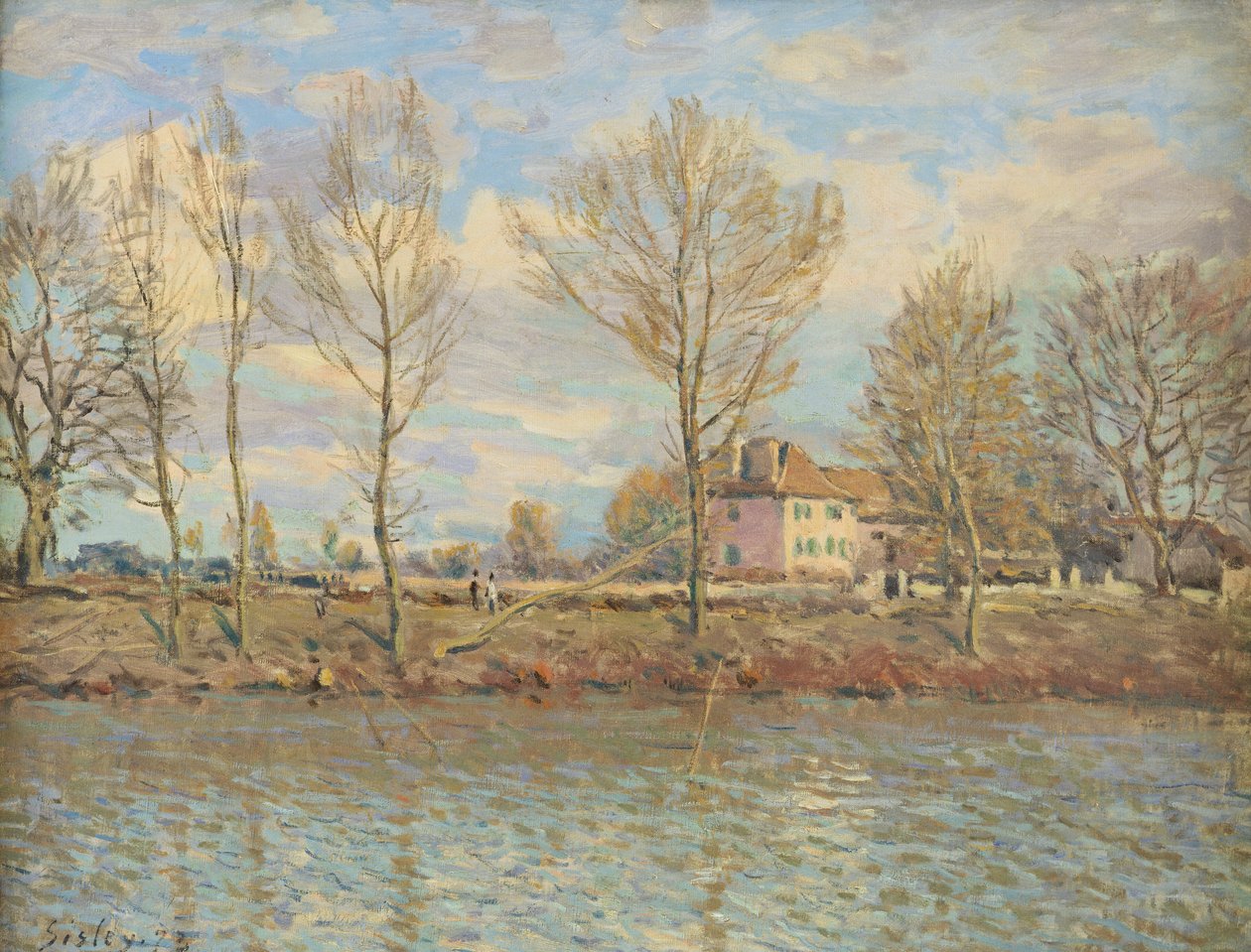 Ile de la Grande Jatte, Neuilly-sur-Seine, 1873 av Alfred Sisley