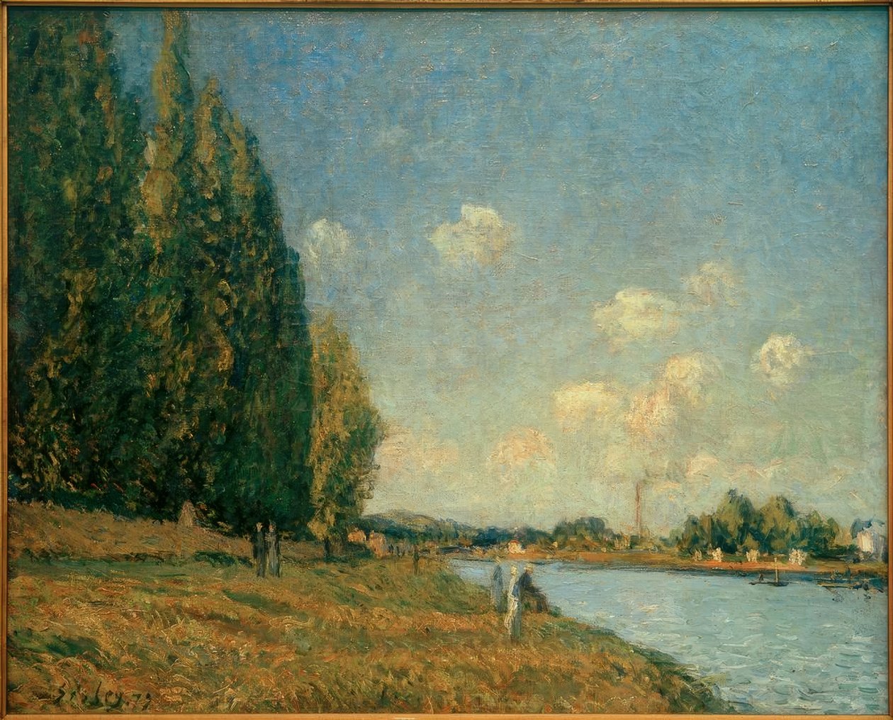 Seinen vid Billancourt av Alfred Sisley