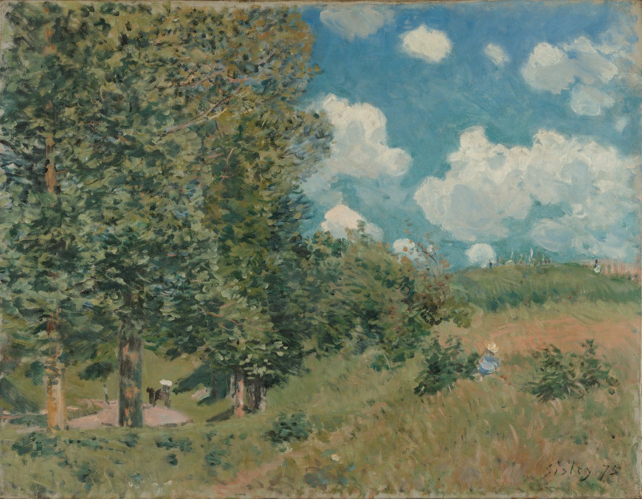 La route de Versailles à Saint-Germain av Alfred Sisley