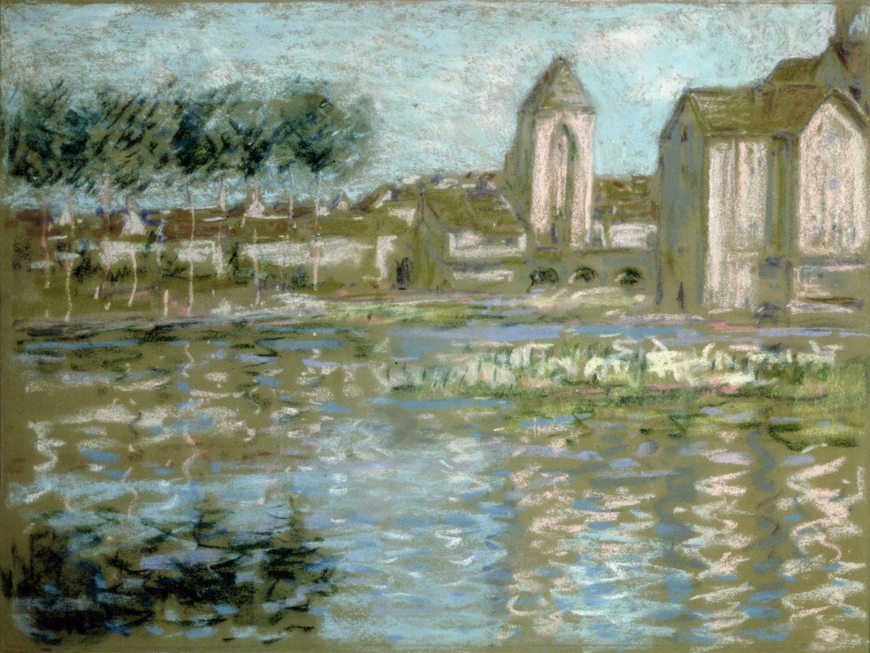 Moret-sur-Loing, ca 1890 (pastell) av Alfred Sisley