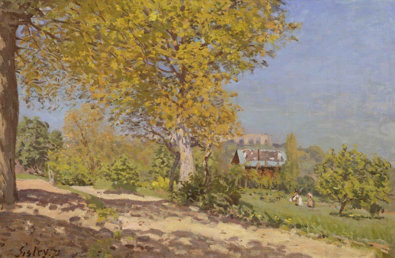 Nära Louveciennes, 1872 av Alfred Sisley