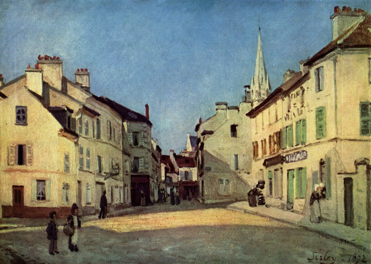 Platz in Argenteuil av Alfred Sisley