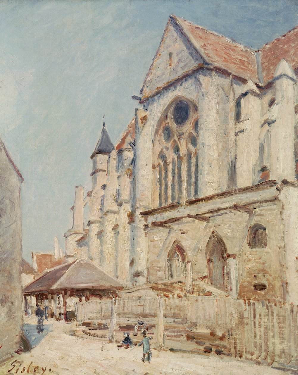 Kyrkan i Moret av Alfred Sisley