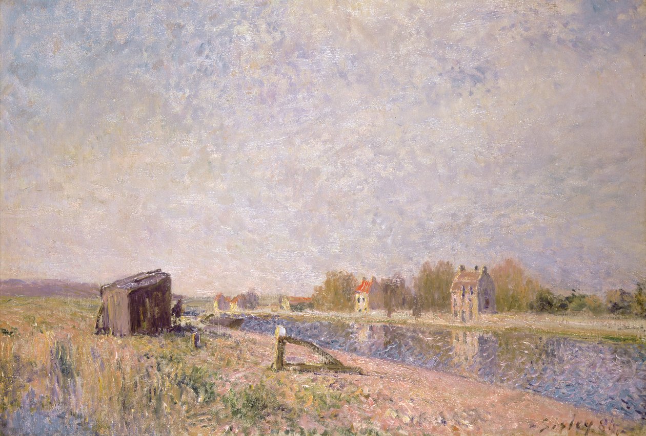 Le Loing i Saint-Mammes, 1884swed av Alfred Sisley