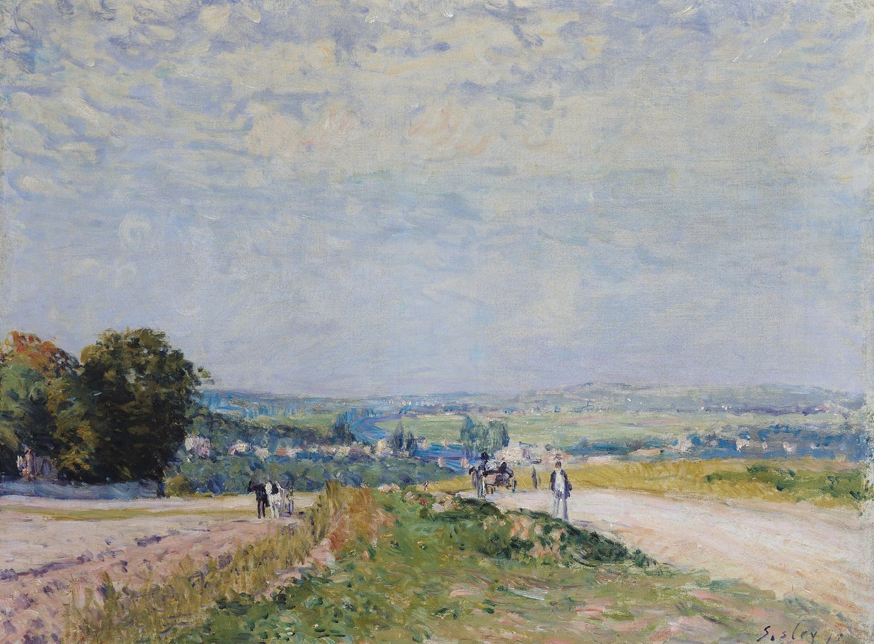 Vägen till Montbuisson vid Louveciennes, 1875 av Alfred Sisley