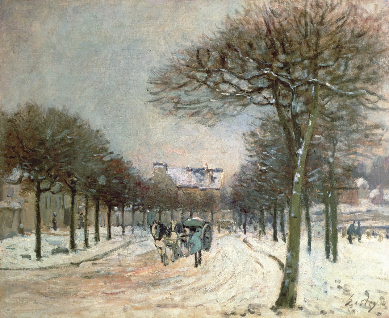Vägen till Saint-Germain vid Marly, 1874-5 av Alfred Sisley