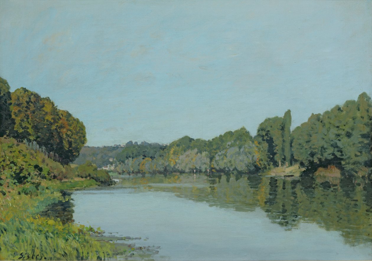 Seine vid Bougival, 1873 av Alfred Sisley