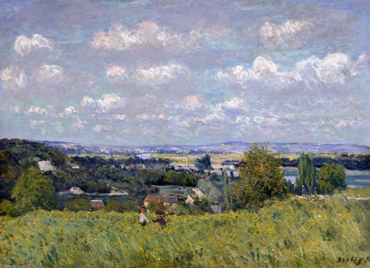 Seinedalen vid Saint-Cloud, 1875 av Alfred Sisley