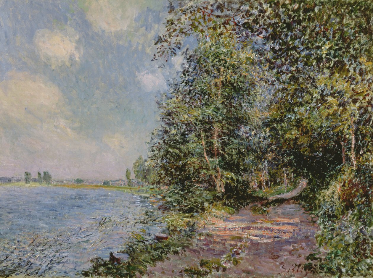 Veneux, augusti eftermiddag, 1881 av Alfred Sisley