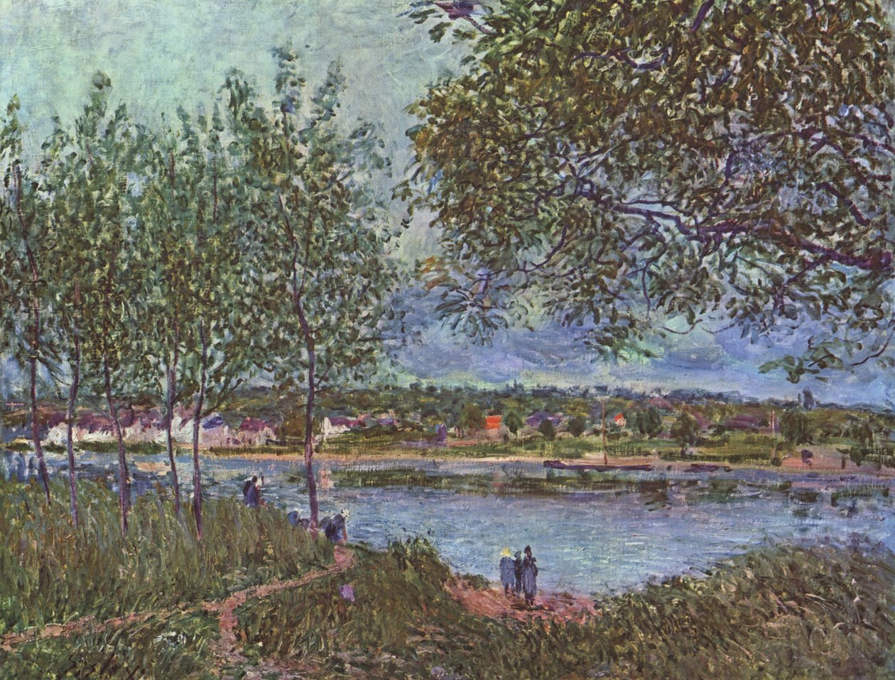 Weg der alten Fähre  av Alfred Sisley