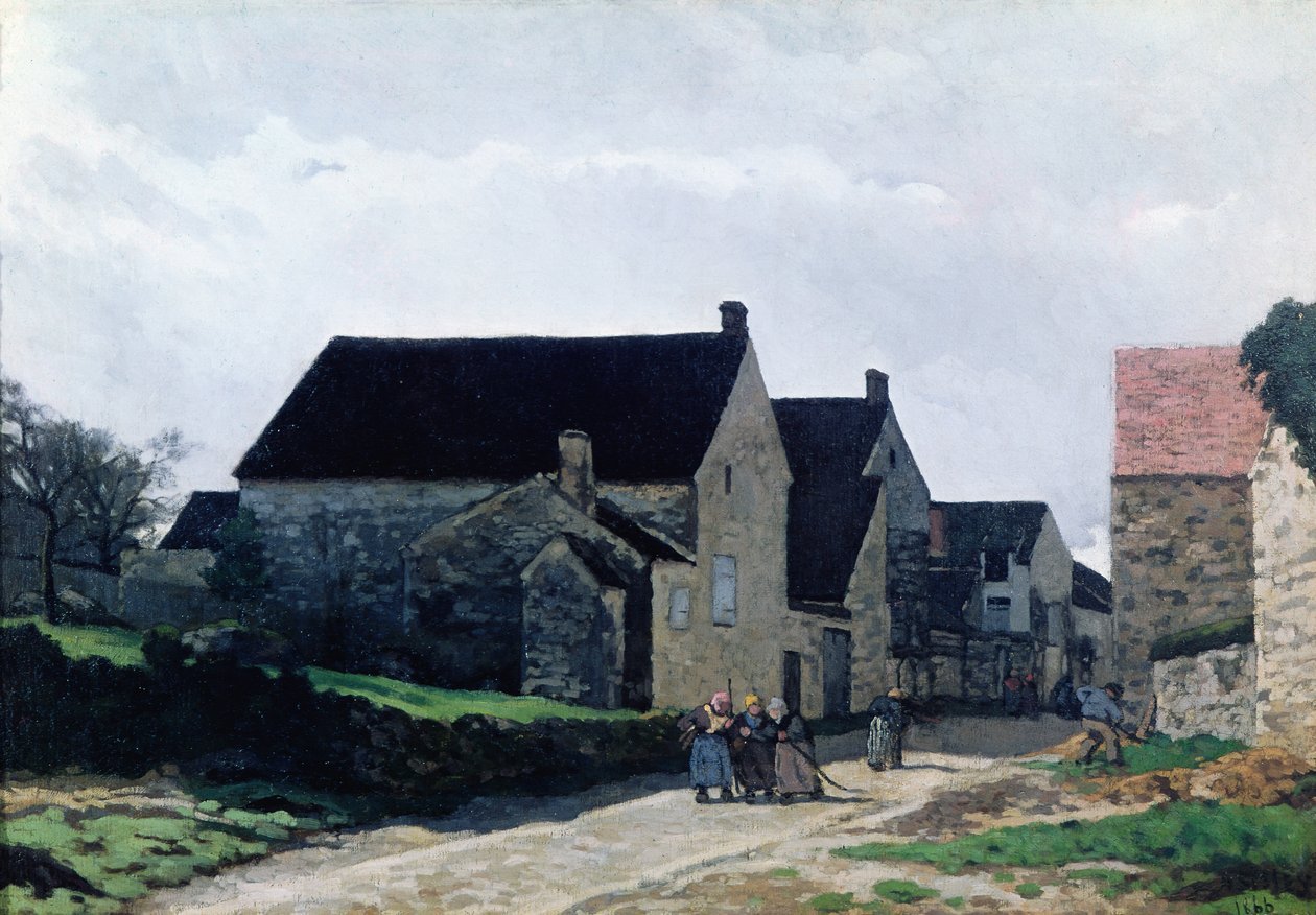 Kvinnor som går till skogen, 1866 av Alfred Sisley