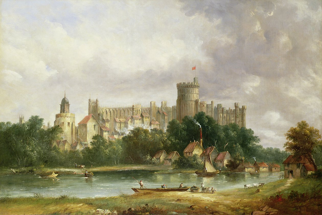 Windsor Castle: från Themsen av Alfred Gomersal Vickers