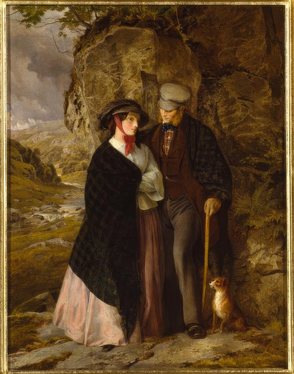 A.W.Cooper, En regnig dag / Gemälde, 1858-59 av Alfred W. Cooper