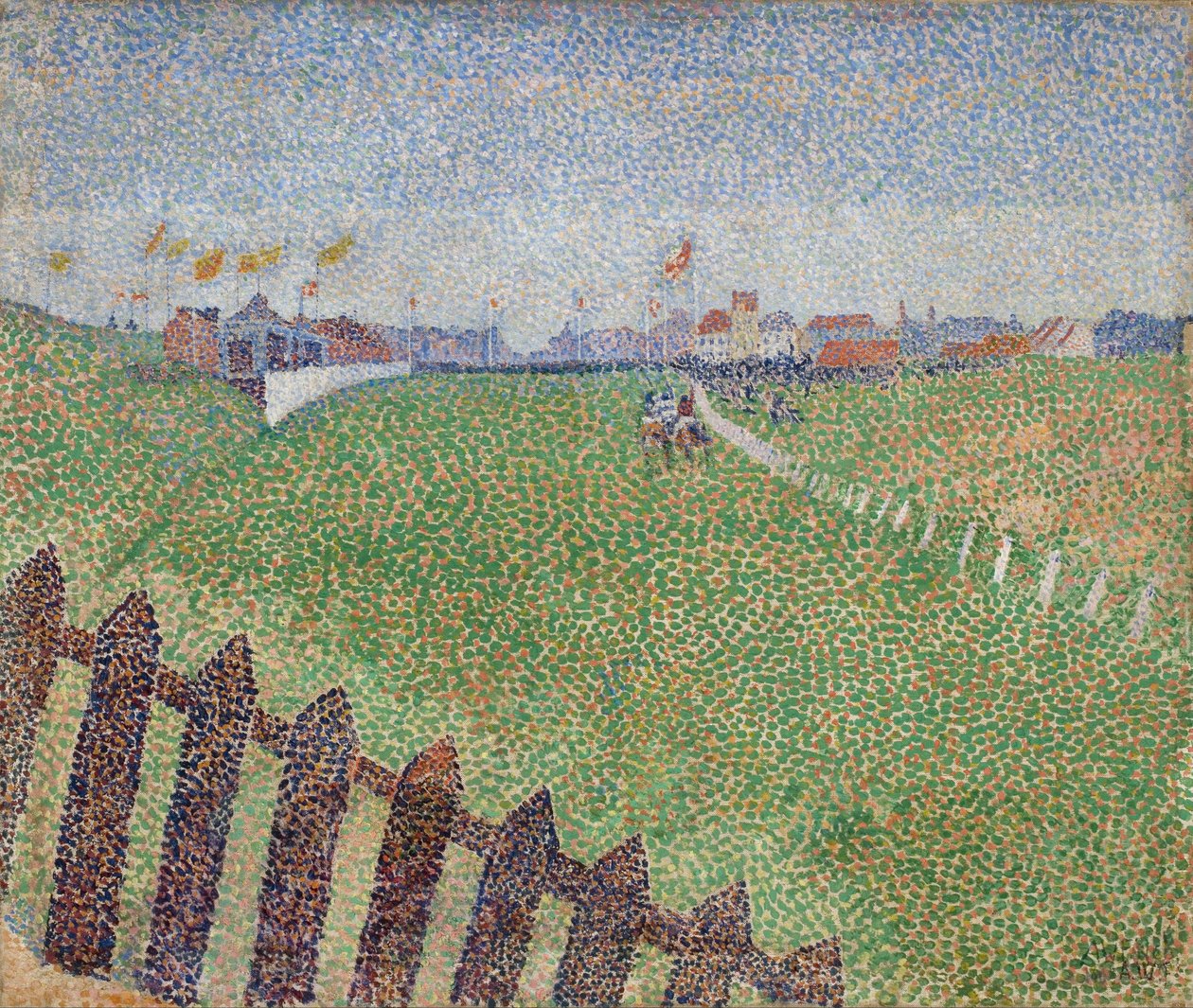 Wellington Racecourse i Drizzle (Ostende) av Alfred William Finch