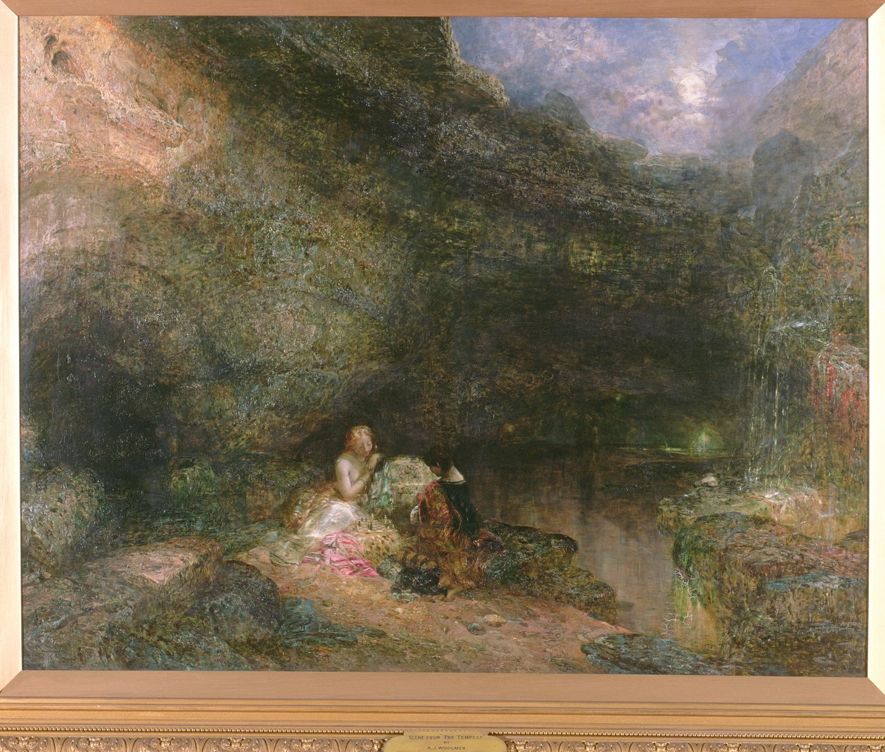 Scen ur Stormen av Alfred Woolmer