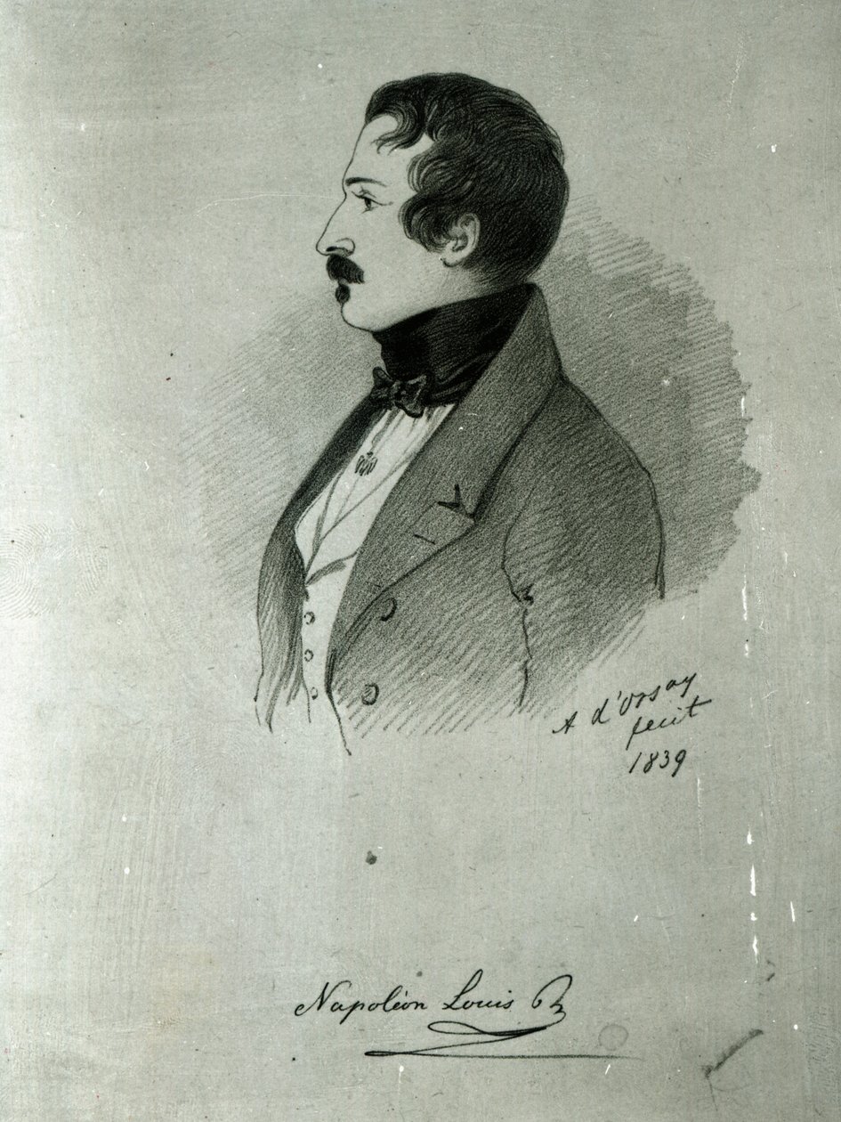Porträtt av Napoleon III (1808-73) som ung man, 1839 av Alfred d