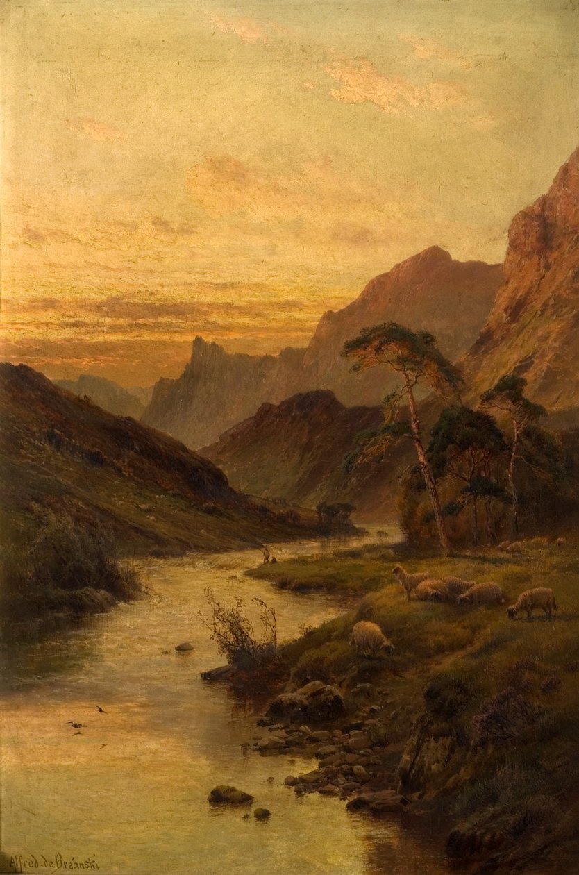 Floden Foyers vid Abertarff av Alfred de Breanski