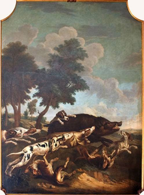 Boar hunt av Alfred Dedreux