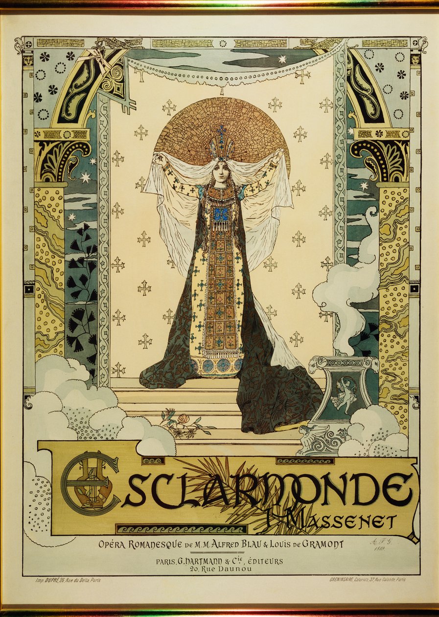 Esclarmonde, opera av Jules Massenet (12 maj 1842 - 13 augusti 1912) av Alfred Choubrac