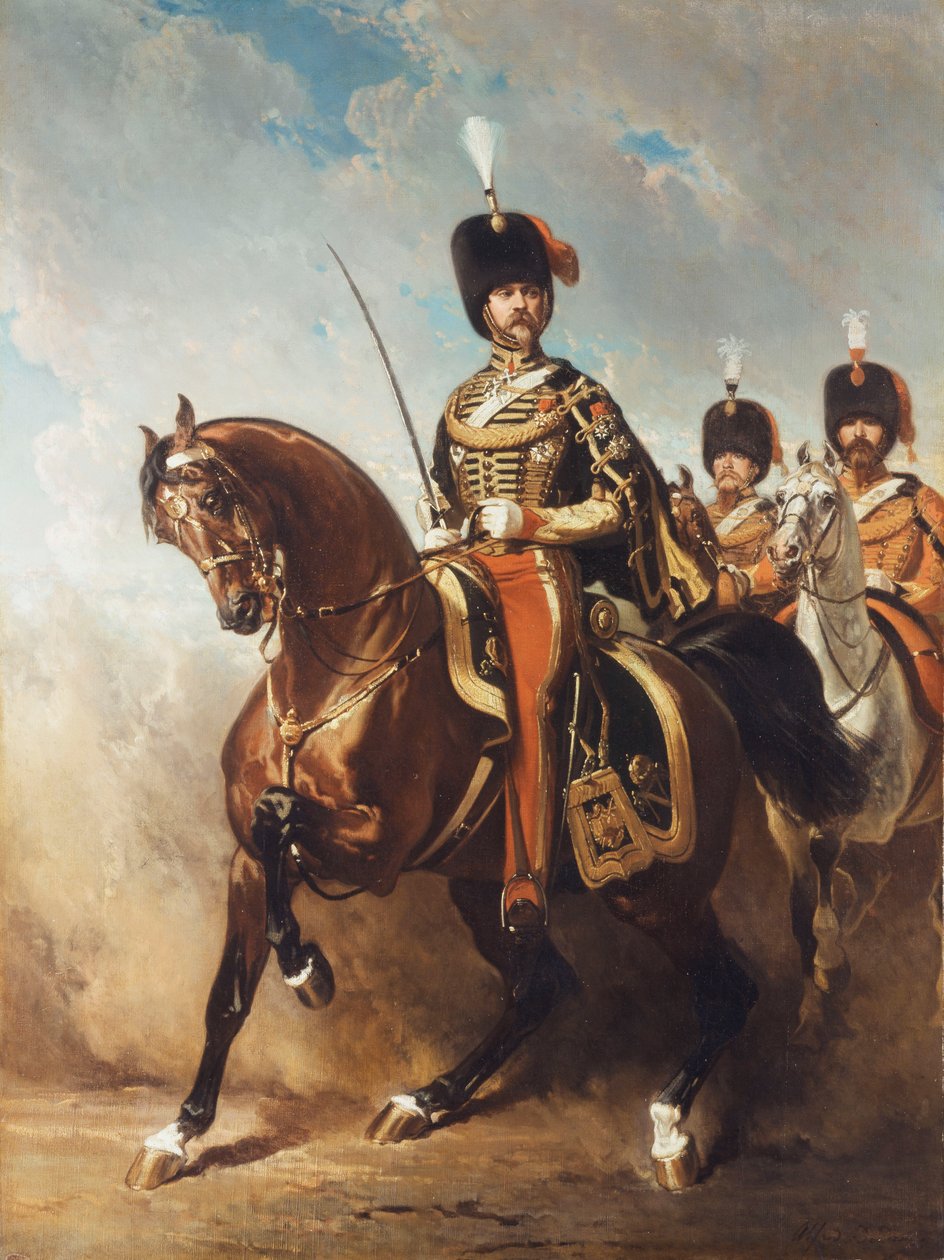 Ett porträtt av general Fleury till häst, av Alfred Dedreux
