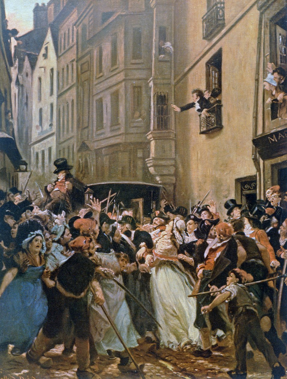 arresteringen av Charlotte Corday av Alfred Dehodencq