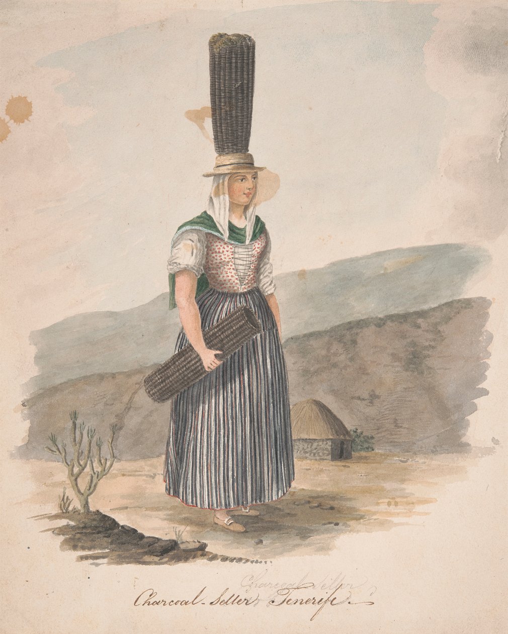 Träkolsförsäljare, Teneriffa av Alfred Diston