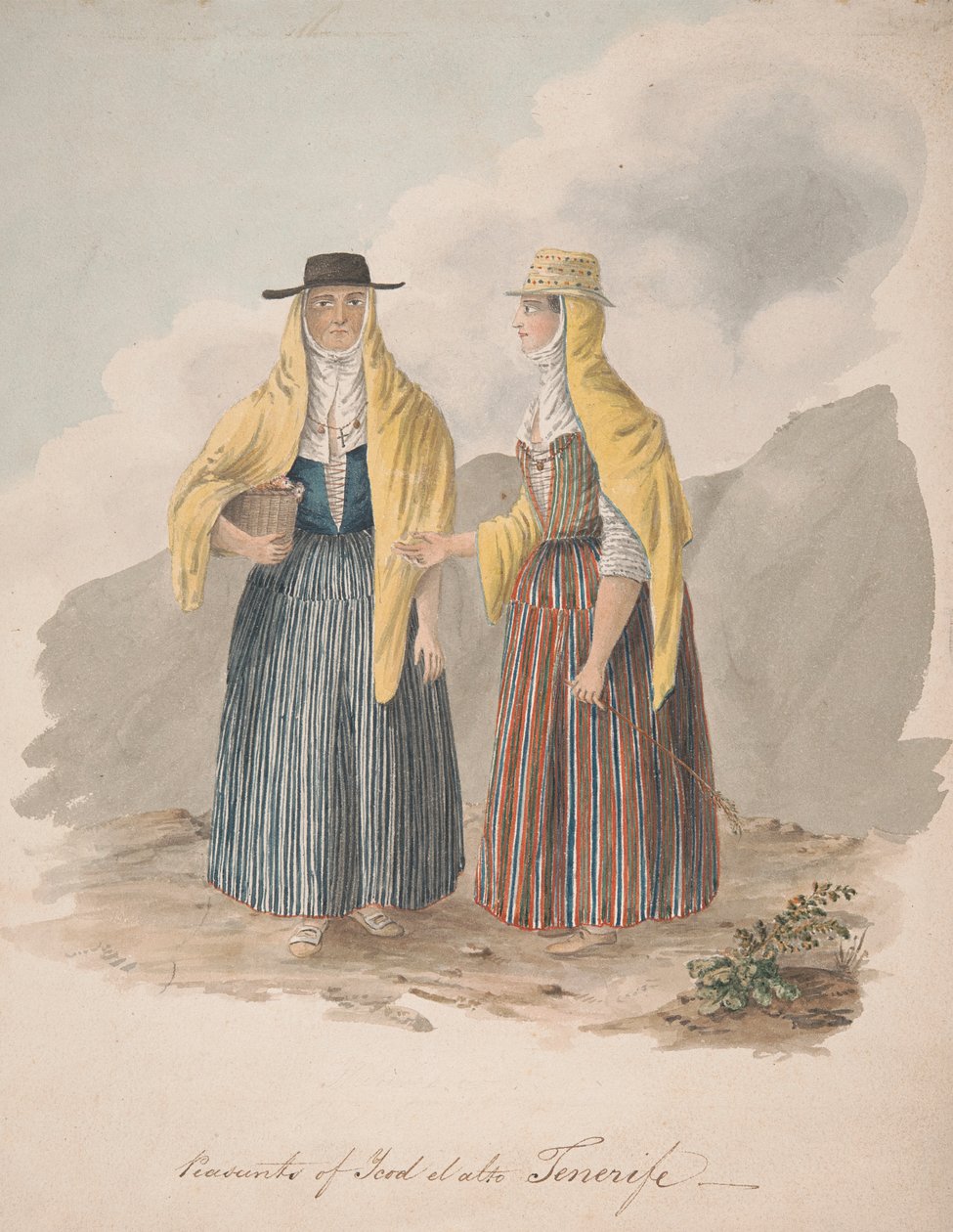 Bönder från Ycod el alto, Teneriffa av Alfred Diston