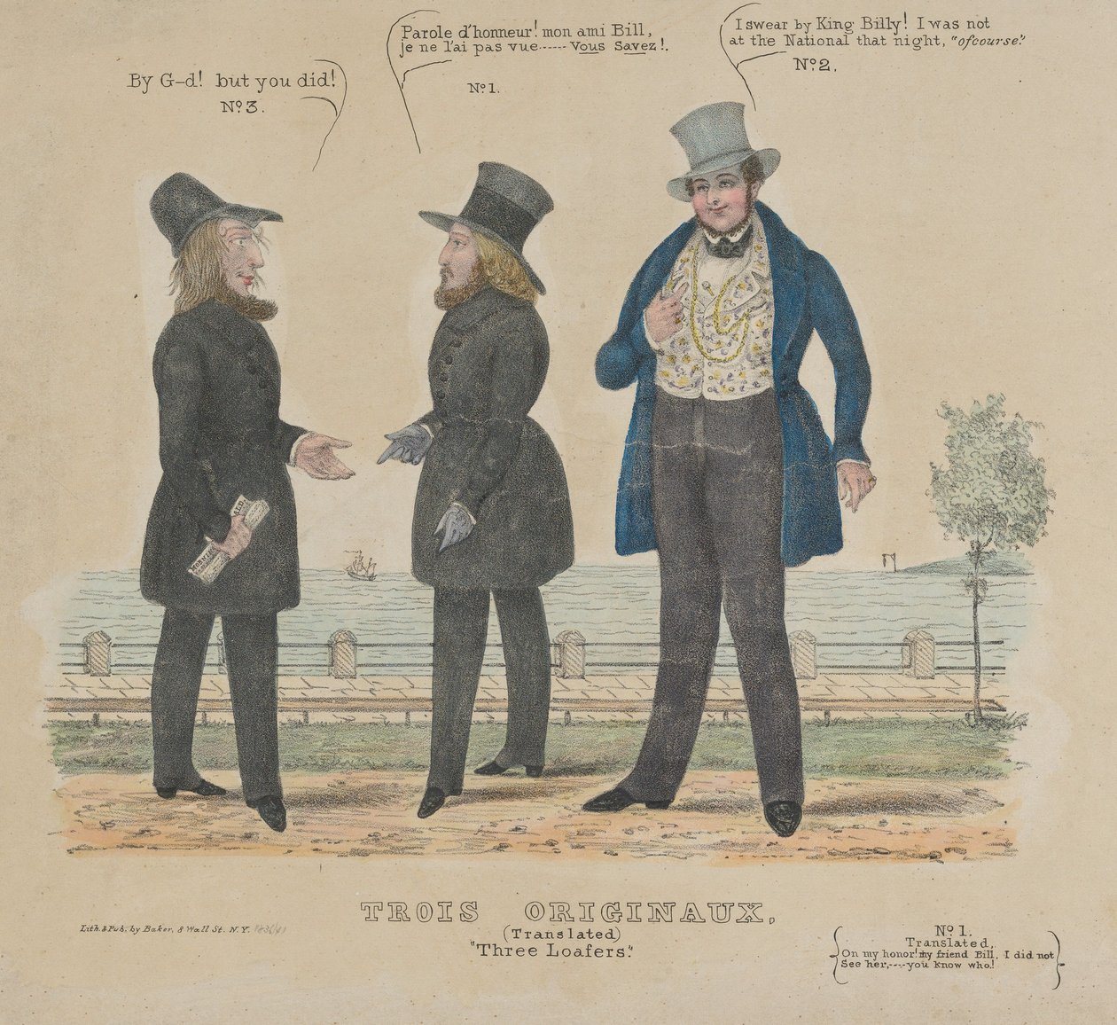 Tre Loafers Tre original, 1836-41. av Alfred E. Baker