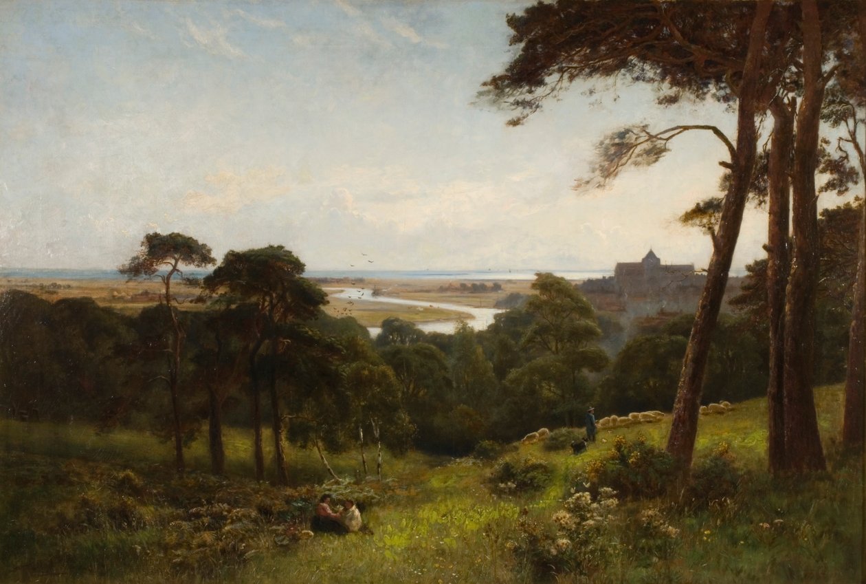 Arundel, tidig morgon av Alfred East