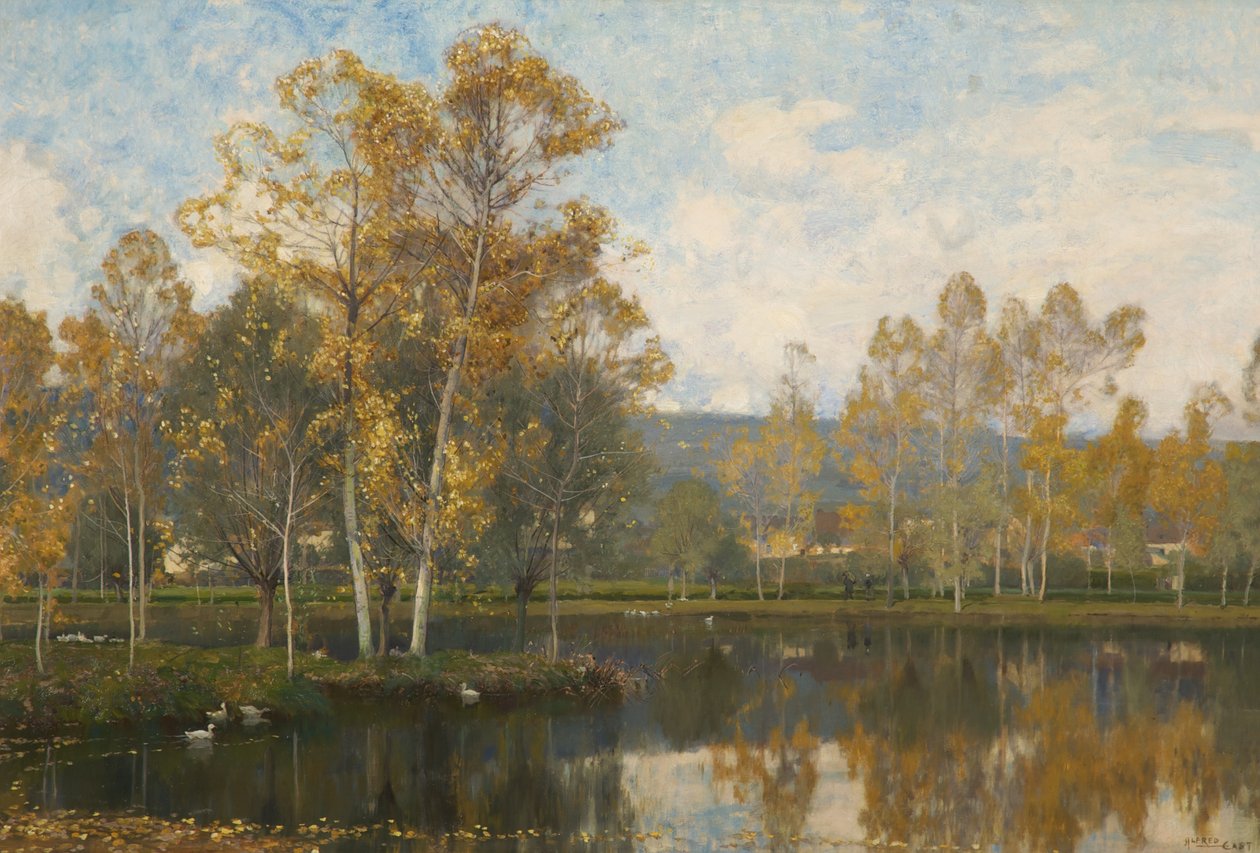 Den sömniga floden Somme av Alfred East