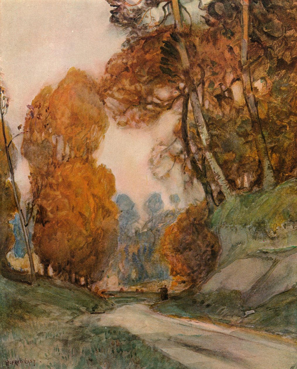 Hösten, c1844-1906, 1906 av Alfred East