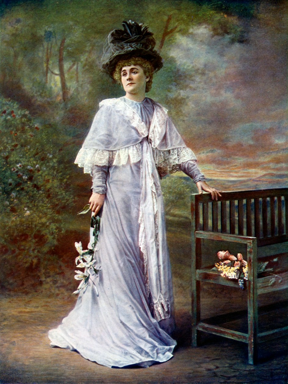 Kate Rorke 1866-1945, engelsk skådespelerska, 1899-1900. av Alfred Ellis