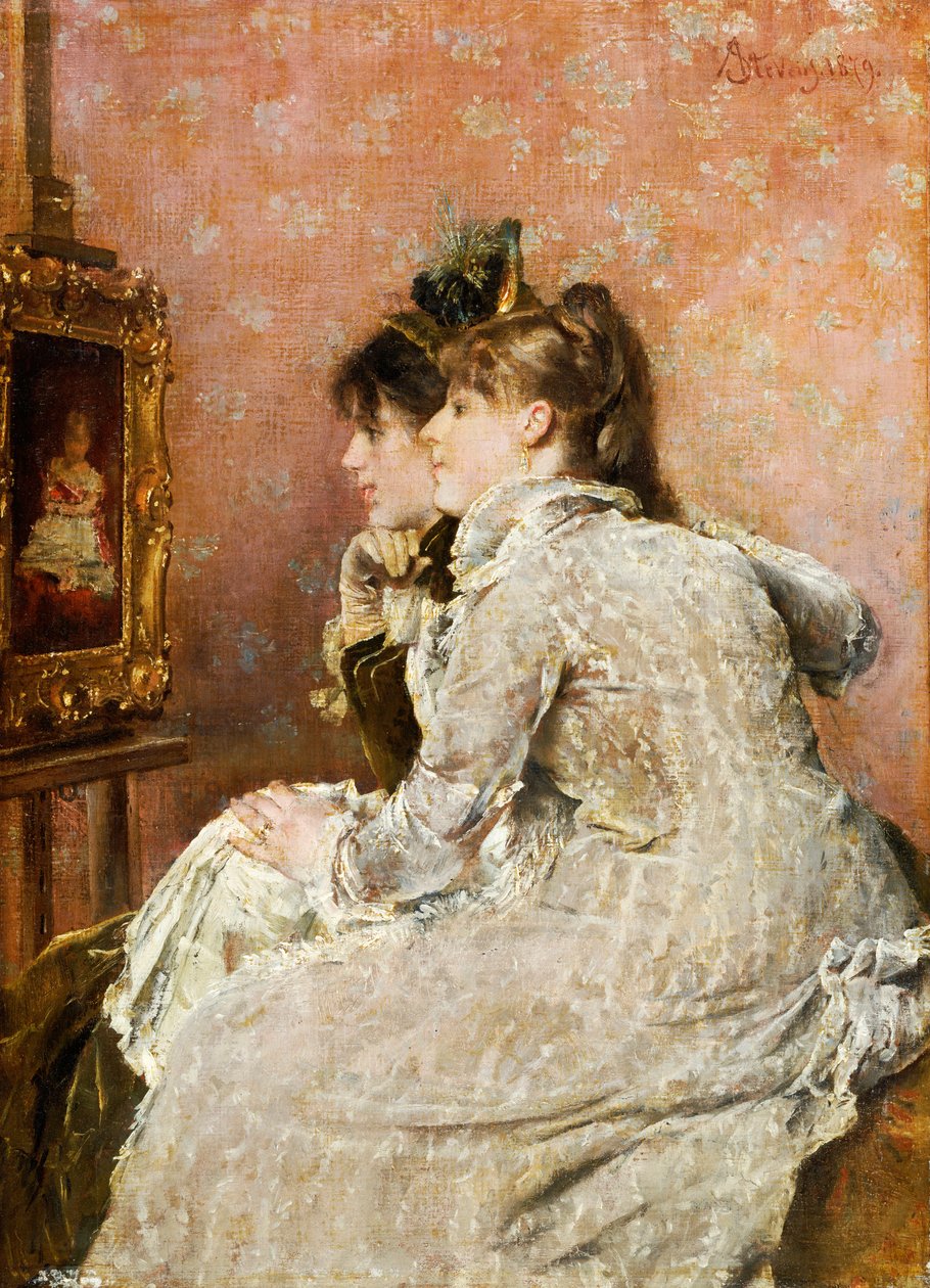 Beundra porträttet, 1879 av Alfred Emile Stevens