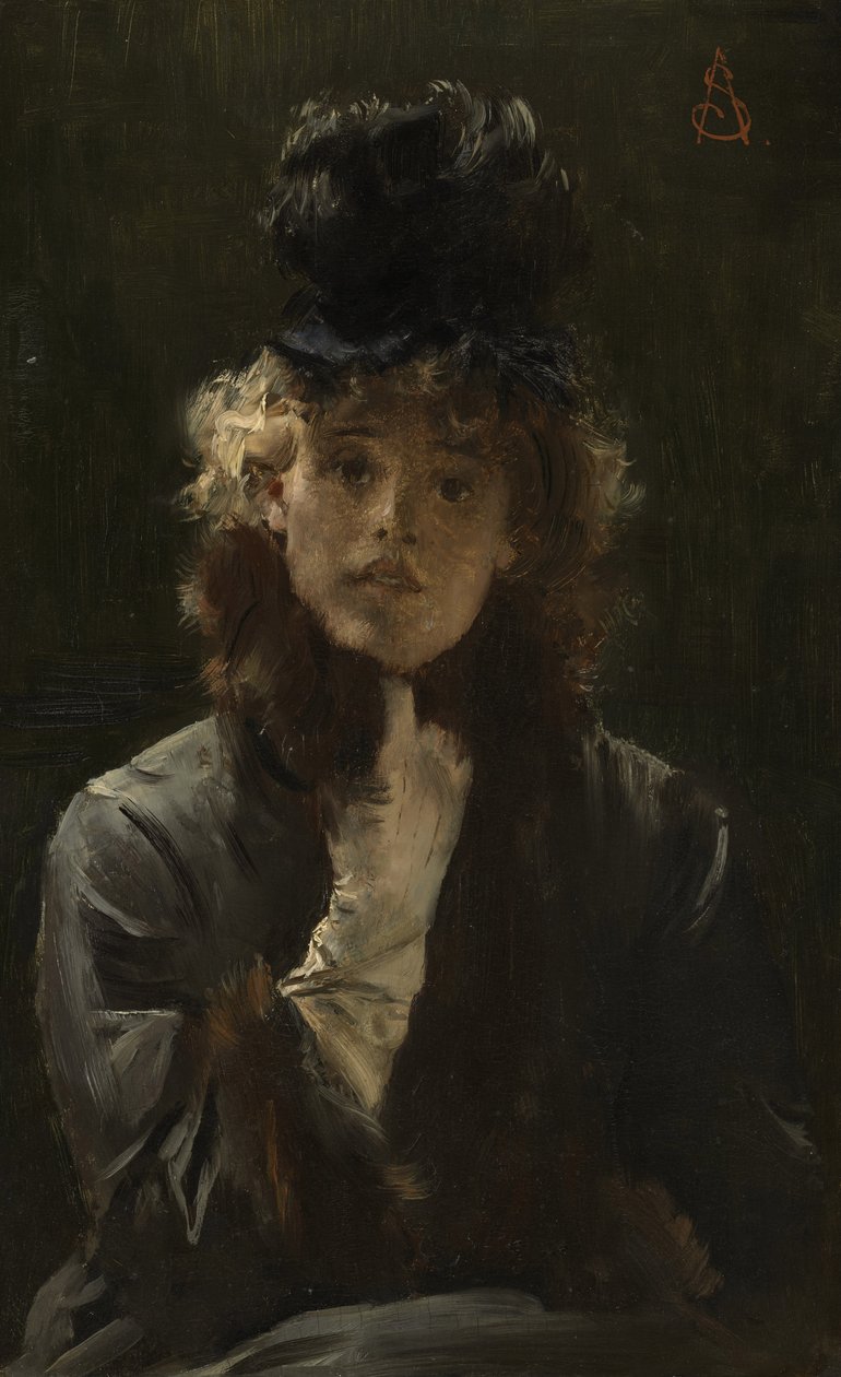 Den parisiska sfinxen, ca 1880 av Alfred Emile Stevens