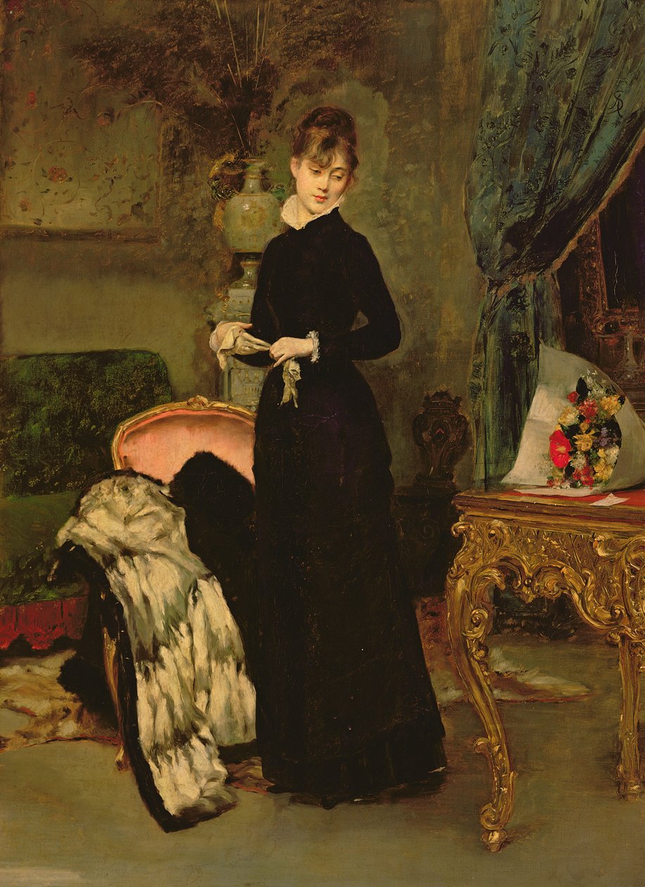 Porträtt av fröken de Rohan av Alfred Emile Stevens