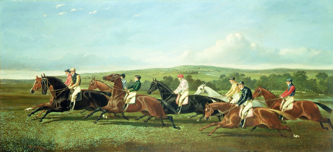 Starten av loppet av Alfred Frank de Prades