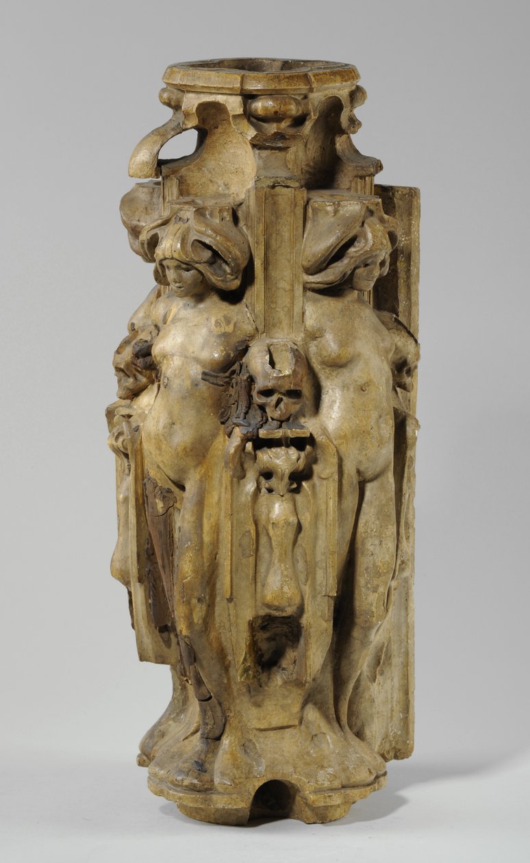 En av 9 maquetter till Sam Wilson Chimneypiece, c.1908-14 (gips & shellack) (se även 876008-9) av Alfred Gilbert
