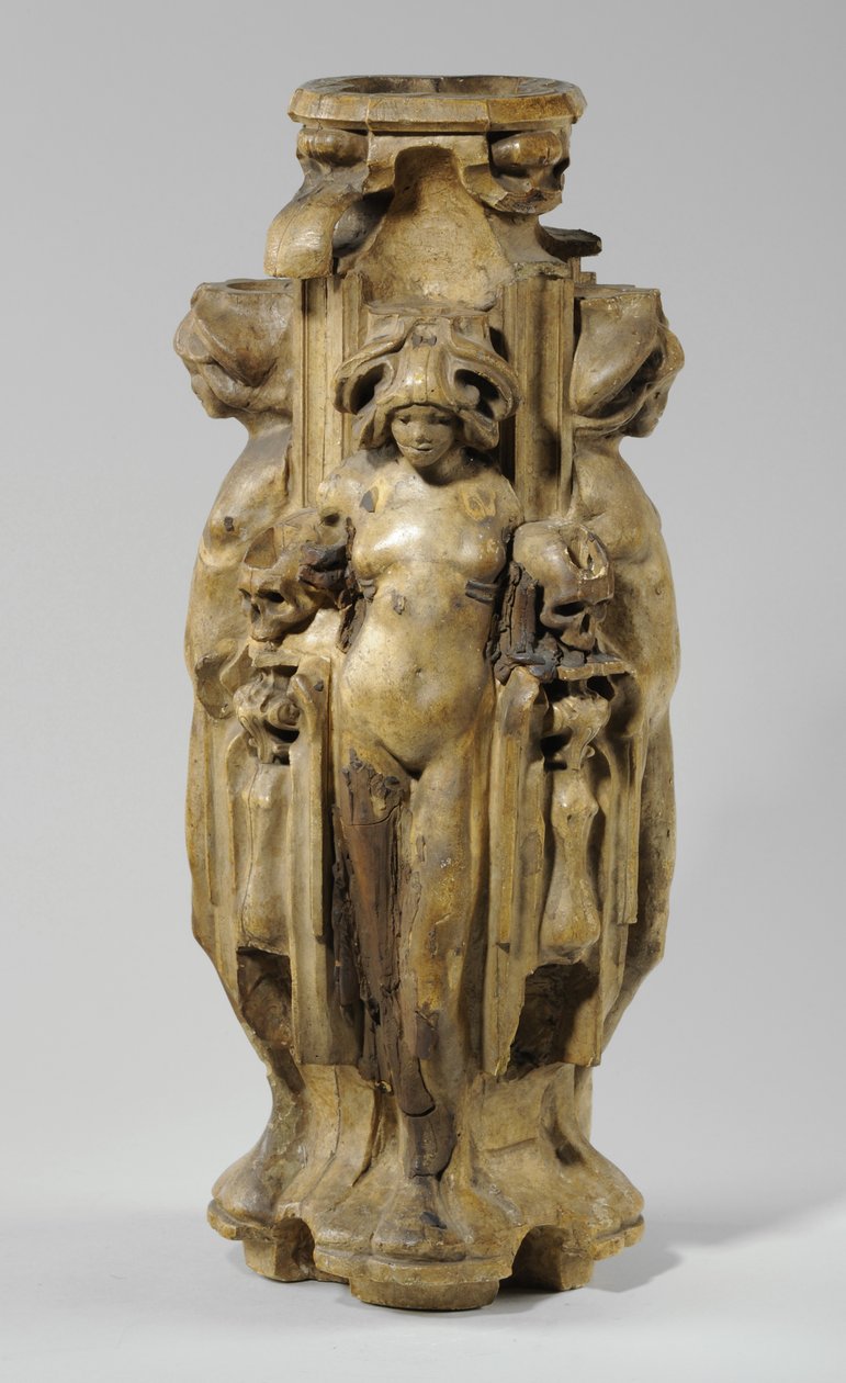 En av 9 maquetter till Sam Wilson Chimneypiece, c.1908-14 (gips & shellack) (se även 876009-10) av Alfred Gilbert