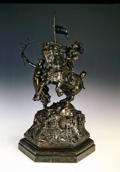 St George and the Dragon, Victory Leading (brons) av Alfred Gilbert