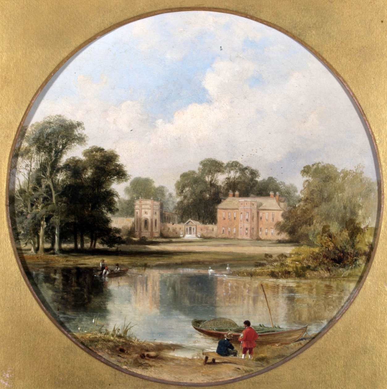 Orleans House, ca 1840 av Alfred Gomersal Vickers