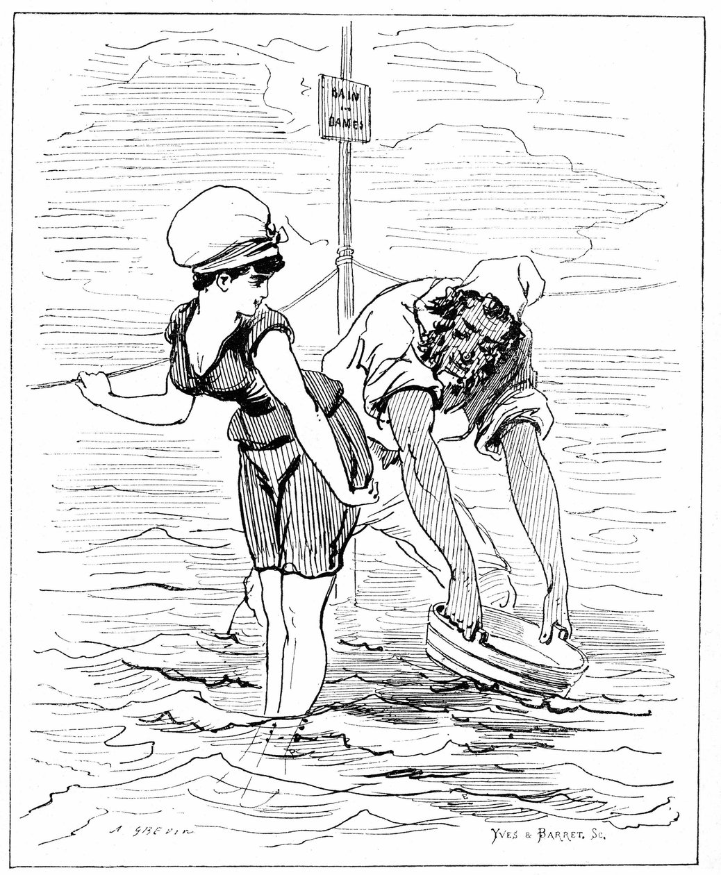 Illustration för "Kvinnornas ande" av Alfred Grevin
