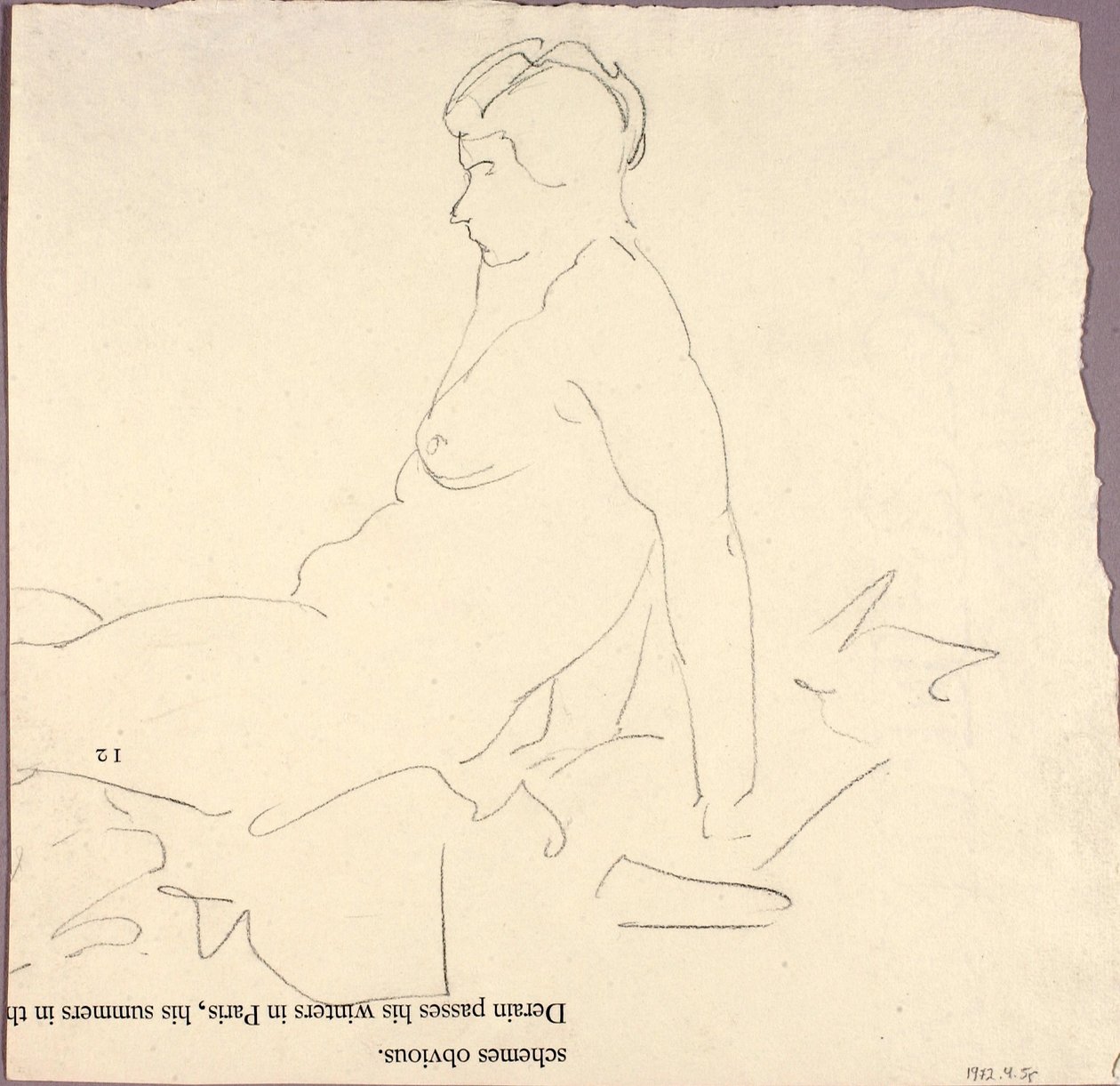 Liggande naken av Alfred H. Maurer