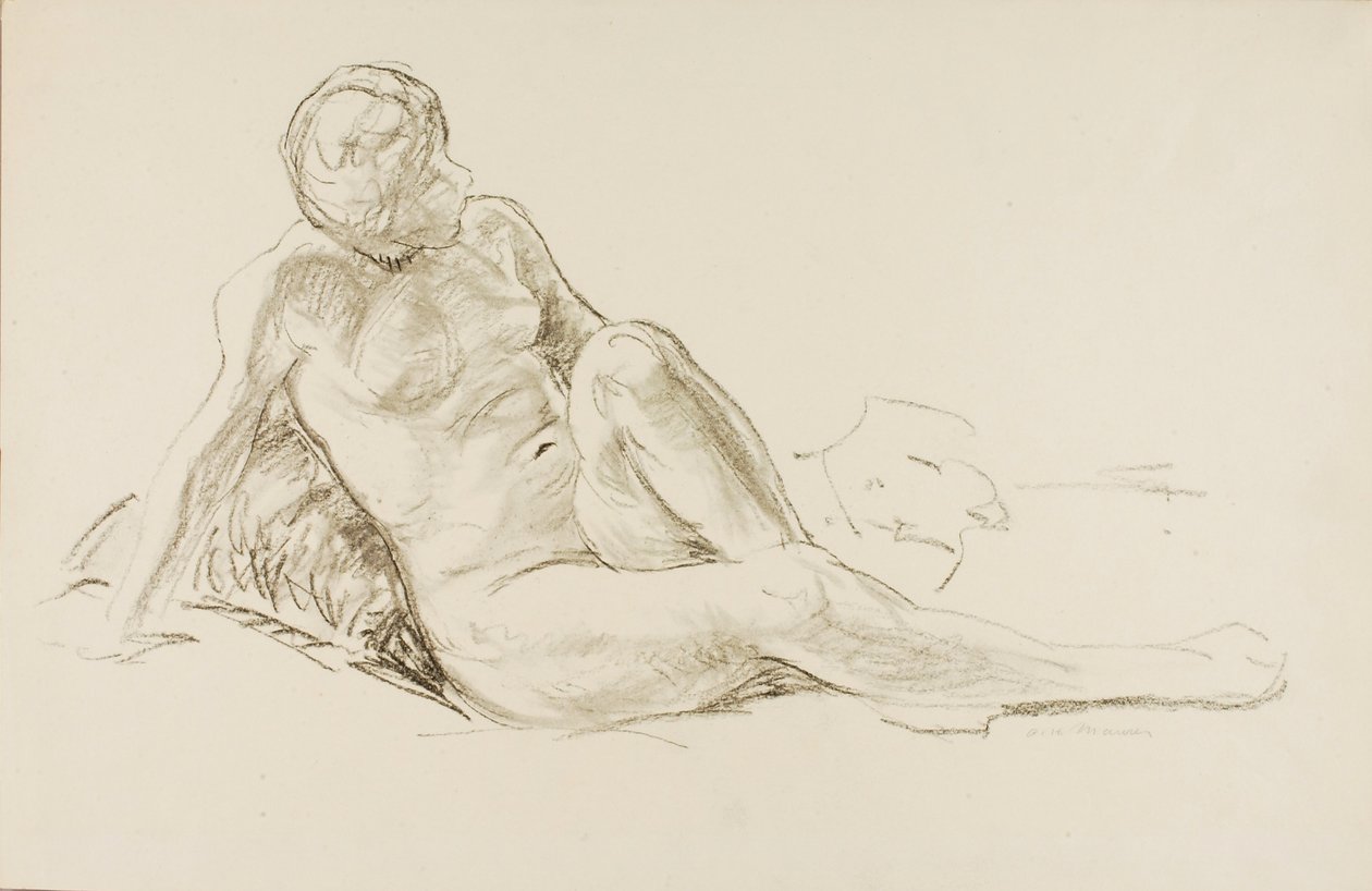 Liggande naken av Alfred H. Maurer