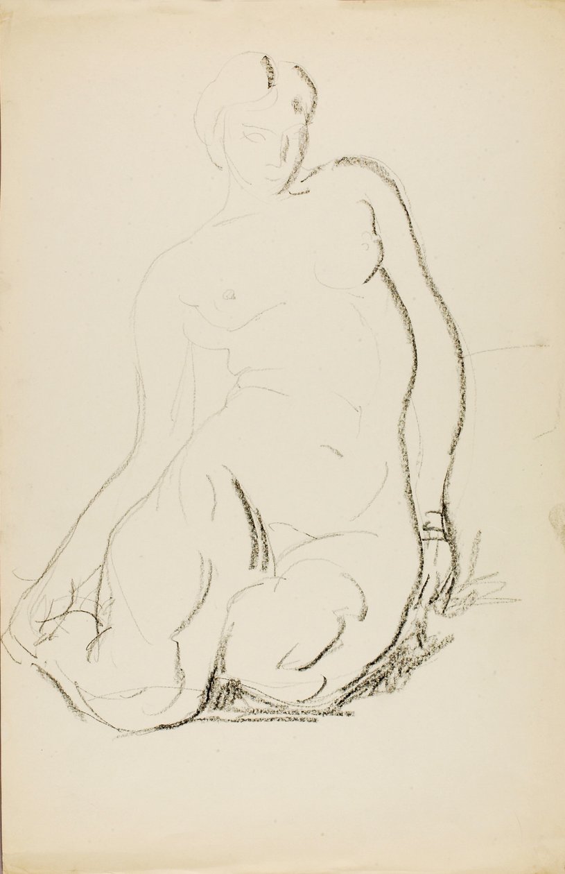 Sittande naken av Alfred H. Maurer