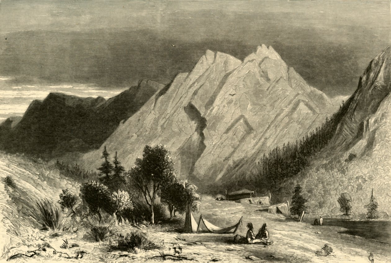 "Kalkstensformation, på Pitt River", 1872. av Alfred Harral
