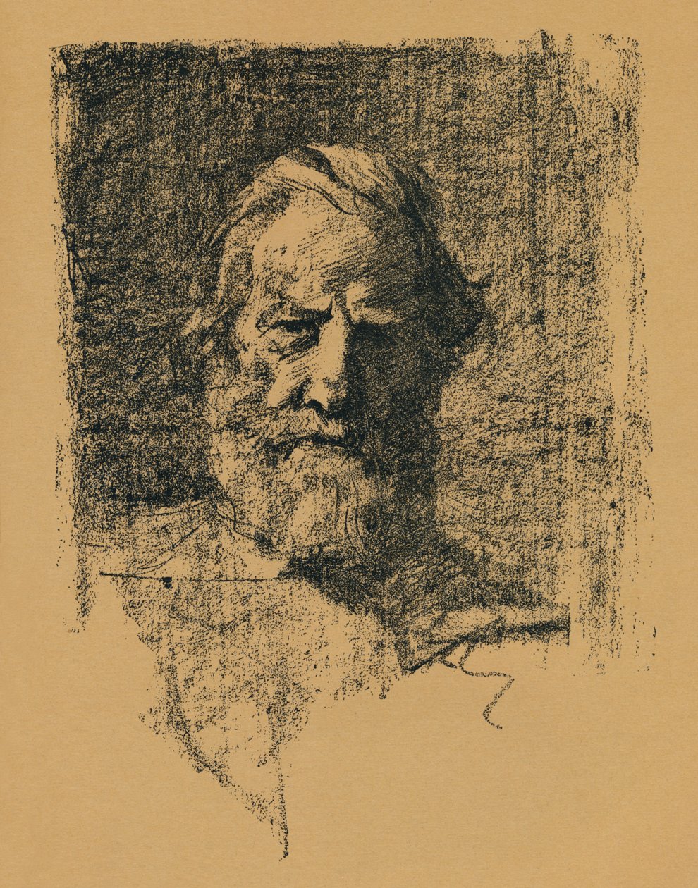 Porträttskiss, c1895, 1896 av Alfred Hartley