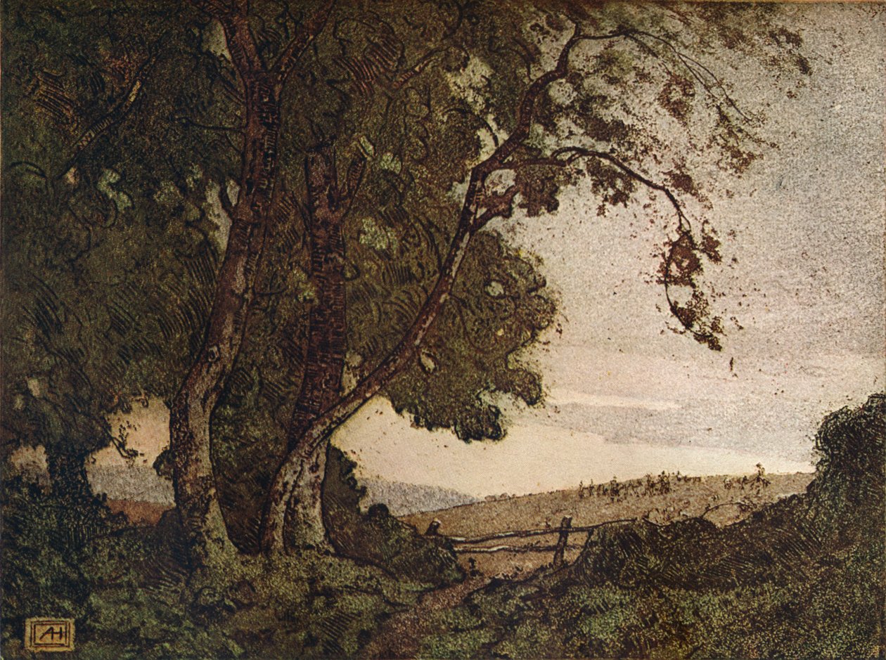 Den hängande askan, c1910 av Alfred Hartley